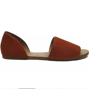 Madewell Thea Sandal in Embossed Leather - Lava
